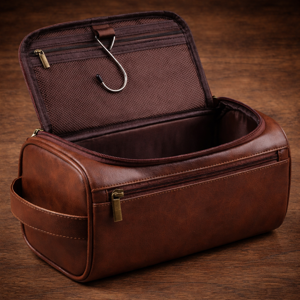 Leather Toiletry Bag