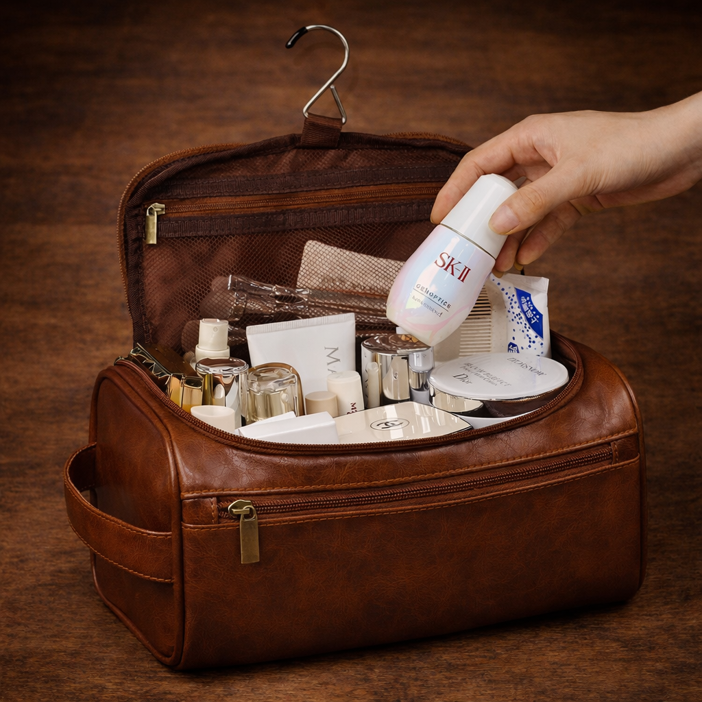 Leather Toiletry Bag