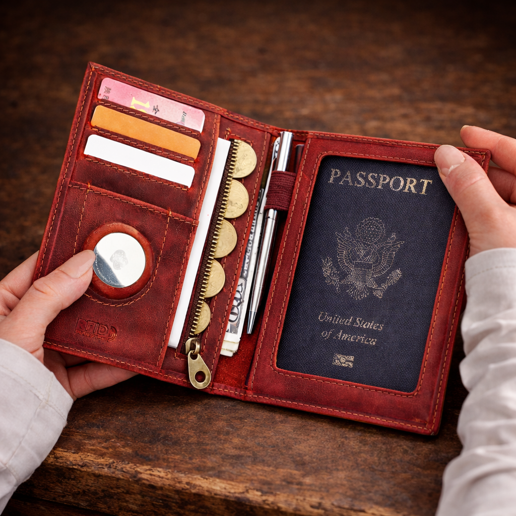 Leather Passport Holder