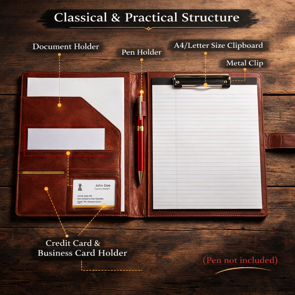 Leather Document Folder