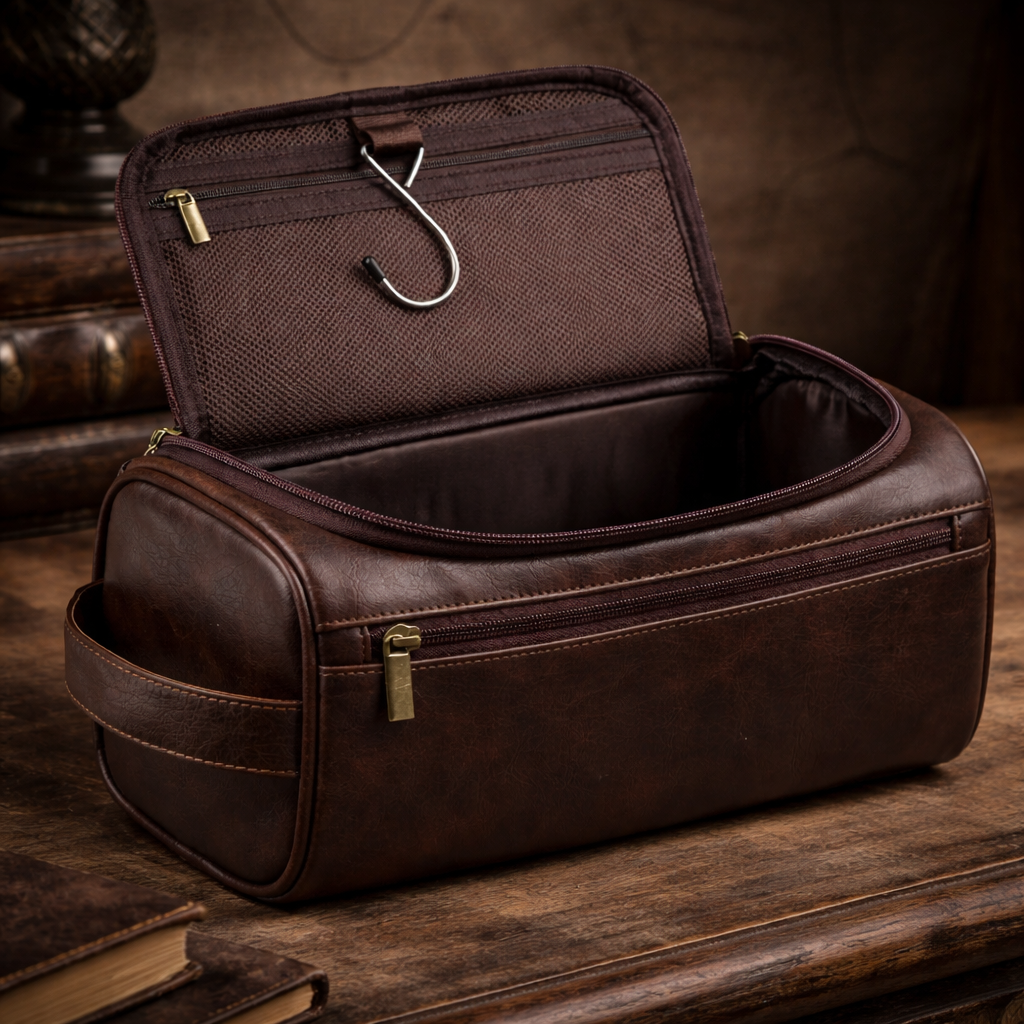 Leather Toiletry Bag